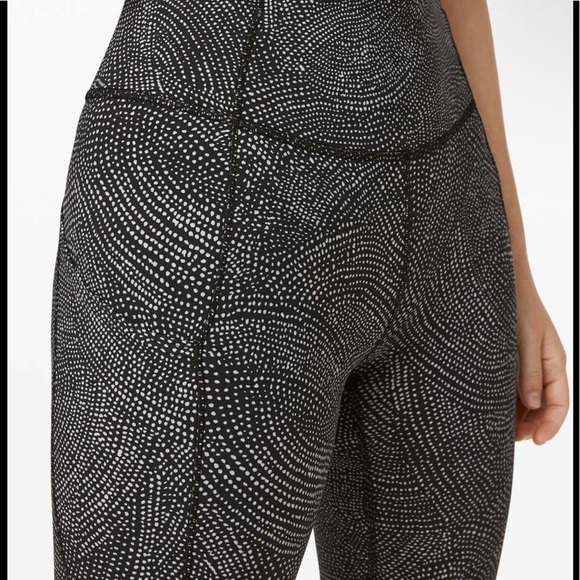 Lululemon Fast & Free Crop II *Nulux 19" Navy 6 - Picture 10 of 11